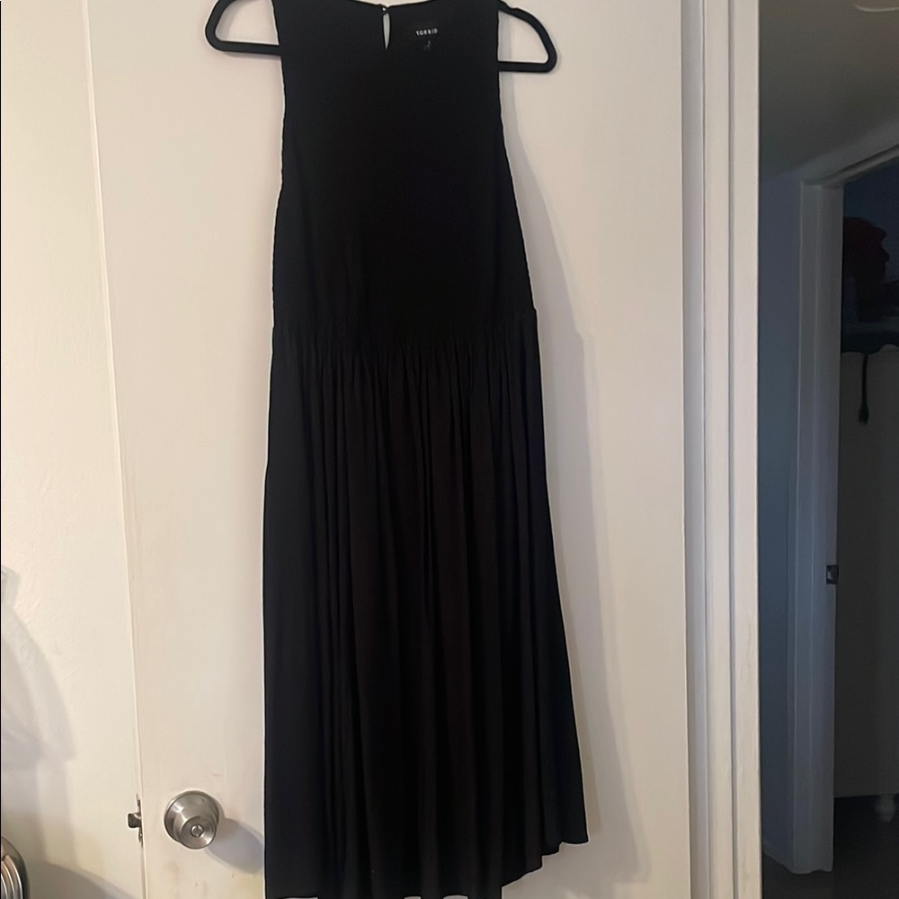 Torrid Black Smocked Top Sleeveless Dress